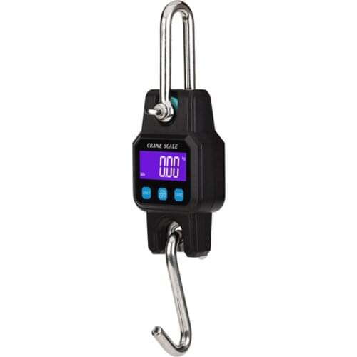300kg/50g Rechargable LCD Portable Electronic Huntings Scale Mini Hoisting Scale Industrial Electronic Hook Scale Digital Scale