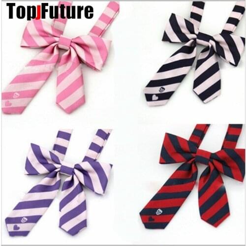 JK uniform accessories Japanese student sailors uniform academic bow tie collar pure color pointed bow tie Skull love