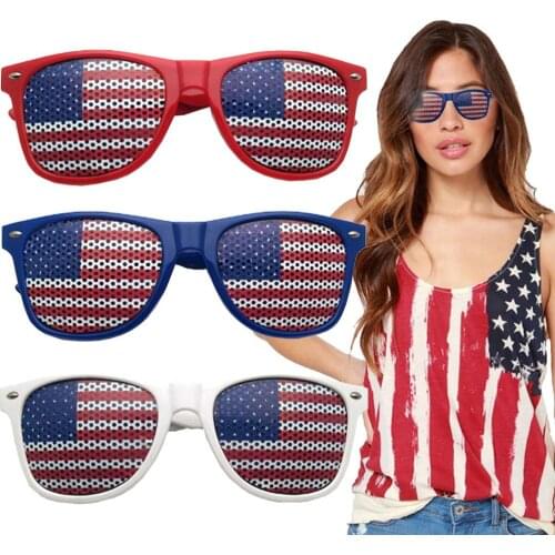 American National Flag Sunglasses Men Women Fashion Party Prom Decorations Eyewear Usa Independence Day Sun Glasses