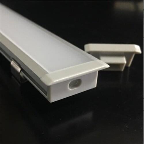 Free Shipping 2.5M/Pcs 75M/Lot Recessed Round Led Strip Channel Aluminum Extrusion Profile For Bar Lighting