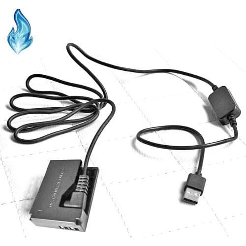 DR-E15 5V 2A-3A CA-PS700 USB Power Cables + LP-E12 ACK-E15 Battery DC Coupler for Canon EOS Rebel SL1 100D Digital Camera