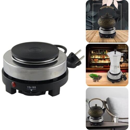 500W Electric Mini Stove Hot Plate Multifunctional Home Office Heater 5 Temp Settings Coffee Tea Mocha Pot Heater EU US Plug