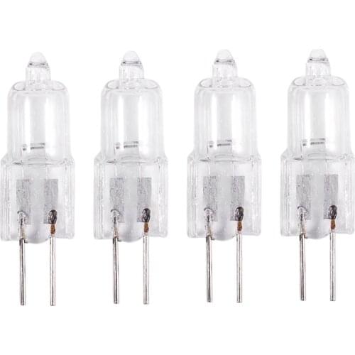 12V 20W 2 pin G4 Base Halogen Light Bulb 4 Pieces Warm White