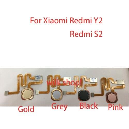 Fingerprint Home Button Flex Cable For Xiaomi Redmi S2 Y2 Menu Return Keypads Sensor Flex Cable Ribbon Replacement Repair Parts