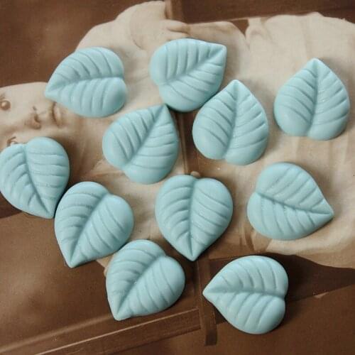 20PCS Beautiful Colorful Leaf Resin Cabochon --13x15mm(CAB-DG-3)