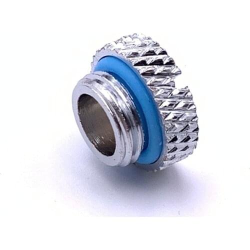 Brass Computer Water-cooling Plug G1/4 Threaded Screw-in Water-stop Fitting, Suitable for PC Water-cooling System