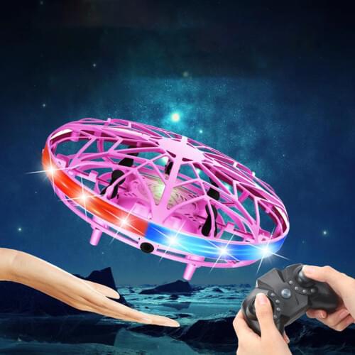 Mini Helicopter UFO RC Drone Infrared Sensing Aircraft Quadcopter Flying Ball Two Ways Control Toys