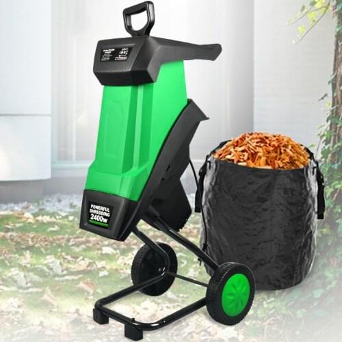 Multi-functional leaf branch shredder High-power electric shredder Garden tool wood chipper Can be broken diameter 4cm branches