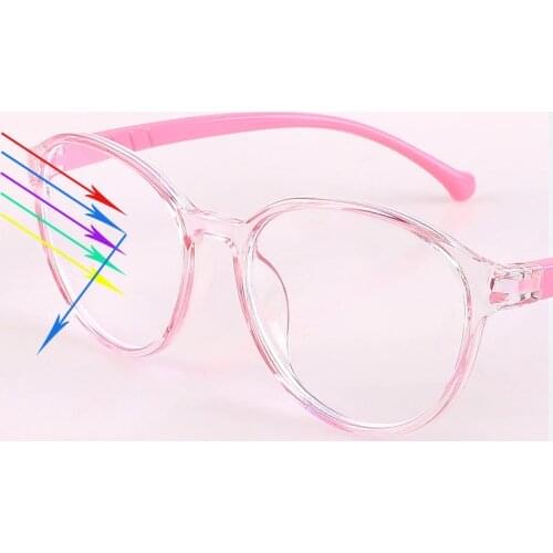 Fashion new Anti Blue Light Kids Glasses Children Boy Girls Computer Optical Frame Reflective Blocking Eyeglasses UV400