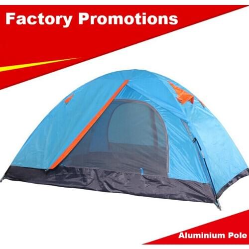 Factory Outlet Outdoor Aluminium Pole Double person double layer Caulking camping tent camping tent double anti-rain
