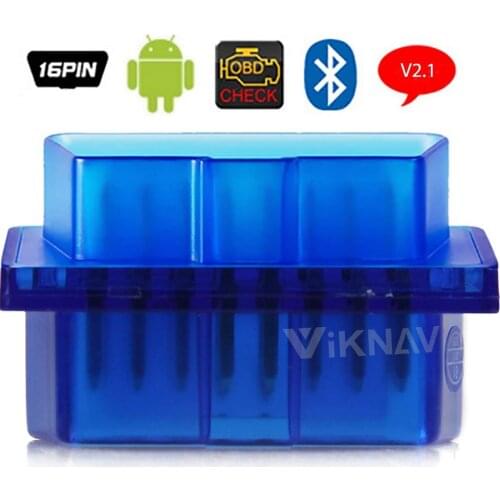 Newest ELM327 OBD2 Bluetooth V2.1 Interface Works On Android Elm 327 V2.1 Bluetooth 16 Pin OBD2/OBD II Car Diagnostic Scanner