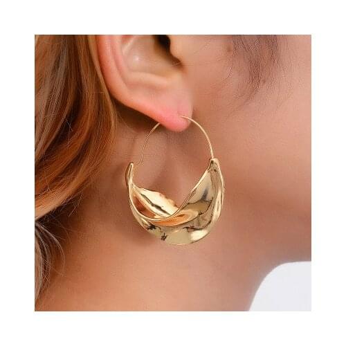 New fashion Irregular metal flower basket exaggerated earrings For Women girl Accessories jewelry wholesale