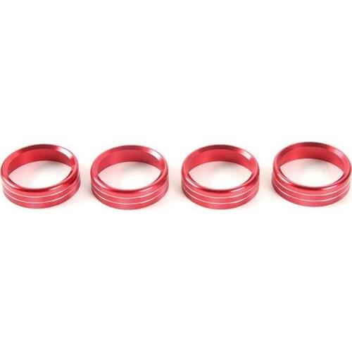 Air Conditioner Switches AC VOL Knob Ring Button Trim Aluminum For Ford F150 2016 2017 2018