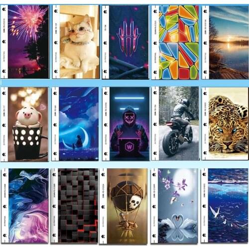 Embossed Color Film Back Cover Protector Sticker Sheet For Film Cutting Machine Design Pattern Customized Protective Back