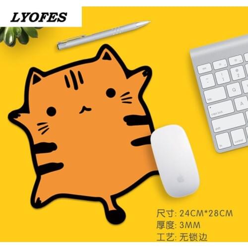 Cute Mouse Pad Deskpad Gaming Kawaii cat Desk Pad Mats Writing Desk Mat for Office Home Keyboard Computer Protector Gamer