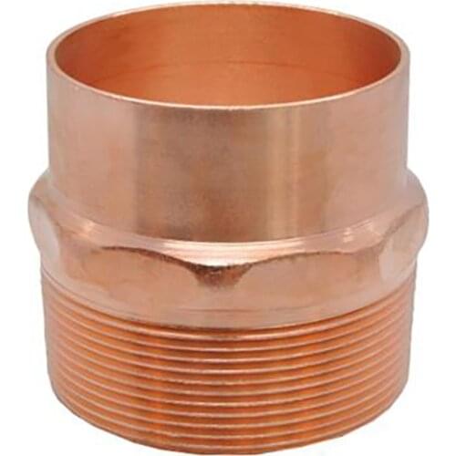 1/4" 3/8" 1/2" 3/4" 1" -4" BSP Male To Solder Cup Connector Copper End Feed Coupling Plumbing Fitting Coupler For Air Condition