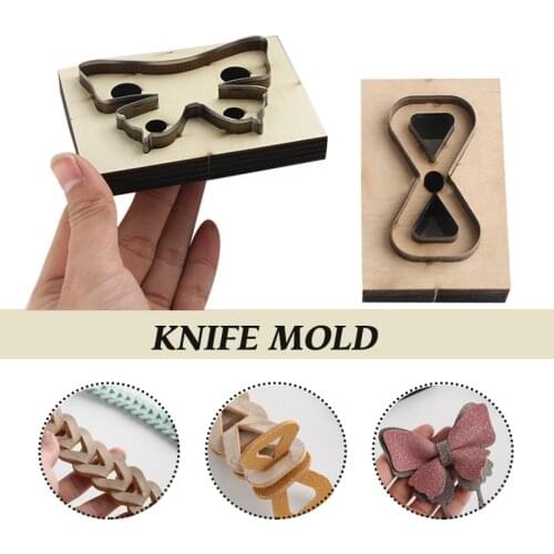 Bag Starps Cutting Dies DIY Leather Bowknot Zipper Pull Scrapbook Embossing Key Zipper Accessory Make Mould