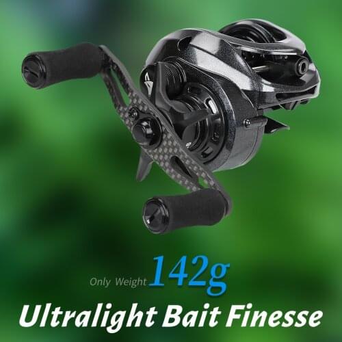 TSURINOYA SPIRIT FOX Ultralight 142g Carbon BFS Baitcasting Fishing Reel Left Right Hand Bait Finesse Carbon Baitcasting Reel
