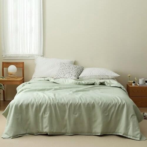 Spring-Summer New Summer Cool Quilt Simple Style Solid Color Feeling Comfortable Soft Home Supplies Thin Air Conditioning Quilt