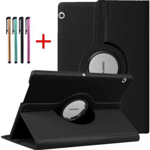 PU Leather Tablets Cases For Huawei Mediapad T1 10 (9.6") T1-A21W Flip Stand Smart Sleep/Wake up Covers Shell+Pen