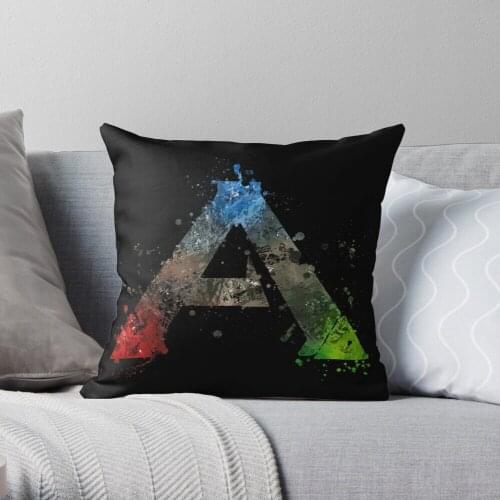 Ark Survival Evolved Splatter Throw Pillow Cushion Cover Polyester Throw Pillows Case On Sofa Home Living Room Car Seat Decor