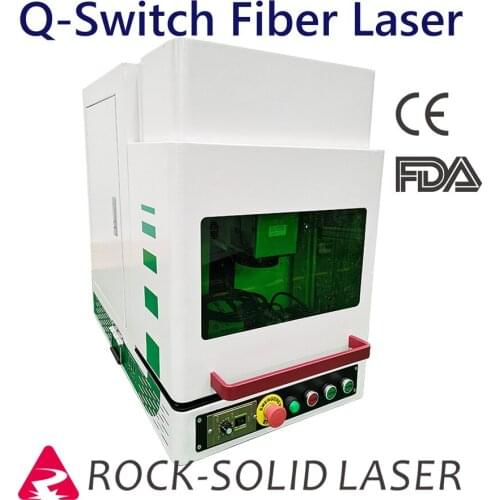 Enclosed 20W 30W 50W 60W Fiber Laser Portable Engraving Machine Small Laser JPT MOPA Laser Marker CE Certified