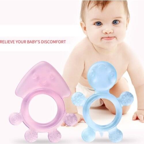 Chew Toys Baby Silicone Training Toothbrush BPA Free Safe Toddler Teether Teething Ring Gift For Infant Baby Chewing