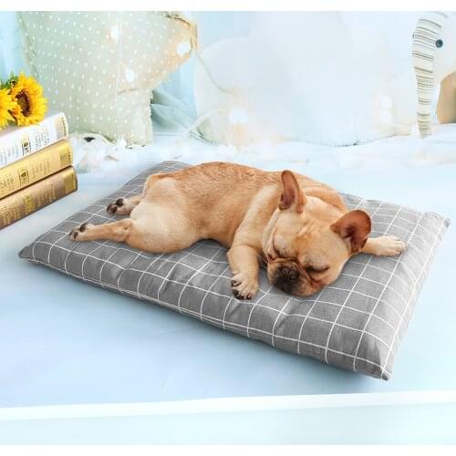 Winter Dog Bed Warm Dog House Soft Pet Sleeping Mattress Plaid Mat Cat Beds Blanket Cushion Small Medium Large Dogs Sofa Kennel