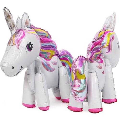 1pc Unicorn Balloon Aluminum Foil Balloons Birthday Party Decorations Baby Shower Anniversaire Globos Supplies Kids Toys