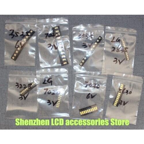 170piece/lot FOR Commonly used LCD TV backlight beads LED component package LG 2835 3V 5630 7020 4014 4020 5630 7020