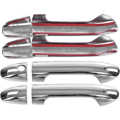 8 pcs ABS Silver Car Electroplate Exterior Door Handle Cover Trim for Mercedes Benz Vito W447 2014-2017 car-styling