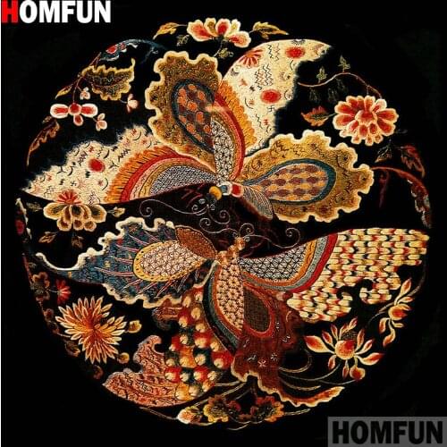 Homfun Full Square/Round Drill 5D DIY Diamond Painting "Flower embroidery" 3D Embroidery Cross Stitch Home Decor Gift A13009