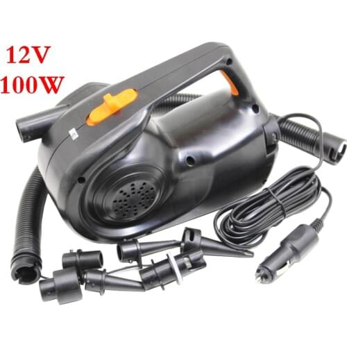 Stermay HT-316 12V Car Battery Clamp 100W Power inflatable pump electric air pump For inflatable boat Swimming pool bed mattress