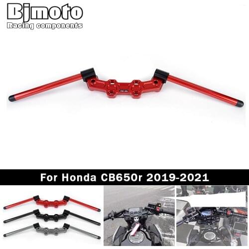 BJMOTO CB 650 R Motorcycle Adjustable Handlebar 7/8" 22mm Removable Handle Bar For Honda CB650R 2019 2020 2021