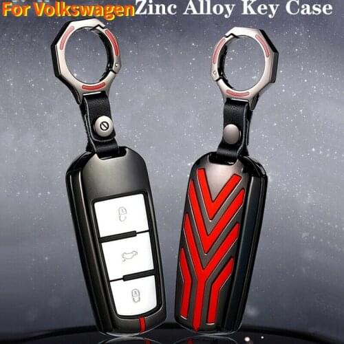 Zinc Alloy Remote Key Cover Case Fob Shell For VW Volkswagen Passat CC B6 Chain
