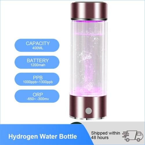 YenvK SPE/PEM 400ML Hydrogen Water Generator Ionizer Generator Maker Water Filter Bottle Alkaline Electrolysis Drink Hydrogen