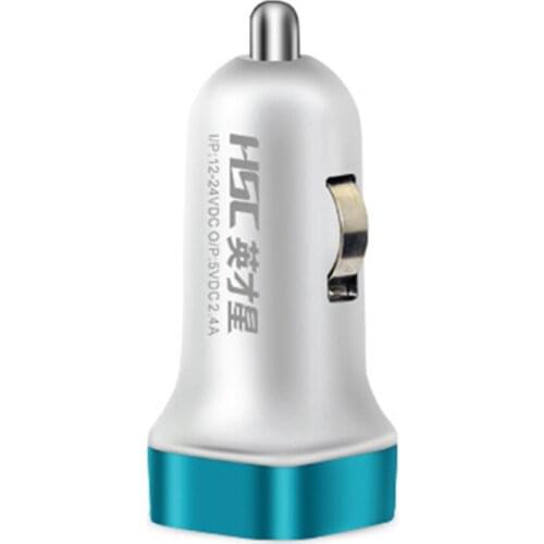 HSC 2.4A Dual USB Car Charger Support Car Recorder UnIversal Mobile Phone Tablet Charger for iPhone 6 6S for Samsung S6 YC-16
