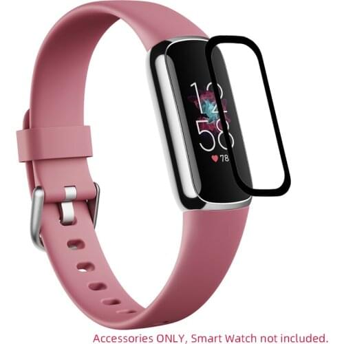 3D Curved Soft Clear Protective Film Smartband Cover For Fitbit Luxe Band Smart Bracelet Wristband Screen Protector Accessories