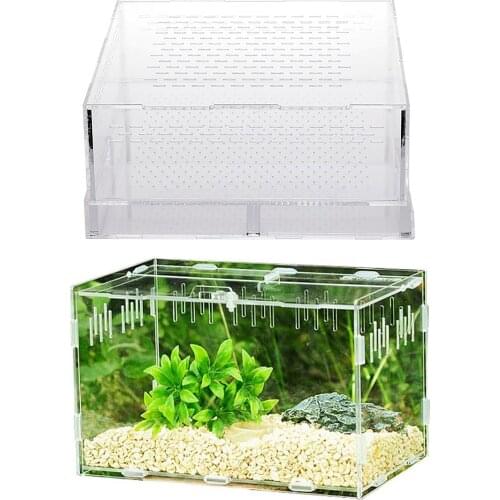 Spider Rearing Box Reptile Breeding Box Breeding Animals Box Anti-escape Translucent Acrylic Terrarium Pet Climbing Terrarium