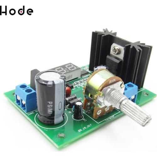 LM317 AC/DC Continuously Adjustable Voltage Regulator Step-down Power Supply Module with LED Display 1.25V-28V DC