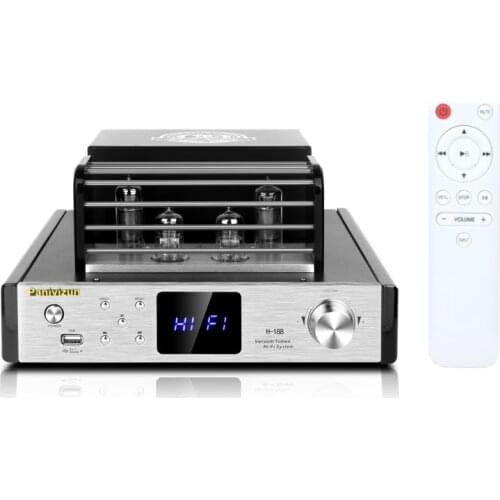 H188 home enthusiast HIFI high-power tube amplifier, power: 100W+100W, sensitivity: 620mV, distortion: ≤0.10