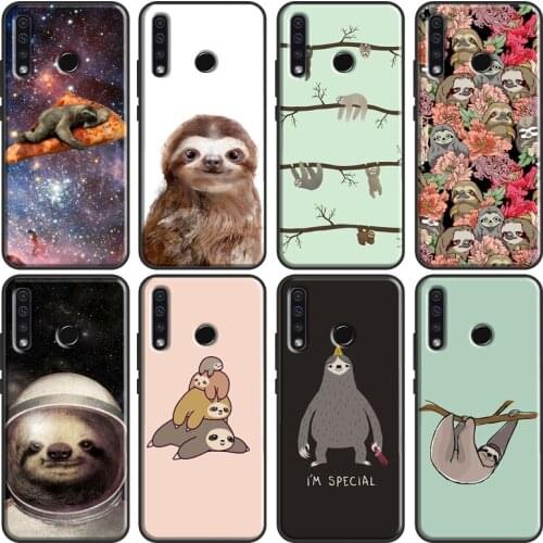 Sloth Stack Soft For Huawei Honor 7C 4C 6C 7A Pro 8 9 10 20 10X Lite 8A 9A 8S 7S 6X 9X 8X 10i Case