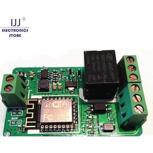 New Arrival 1Pcs Green ESP8266 10A 220V Network Relay WIFI Module Input DC 7V~30V Modules