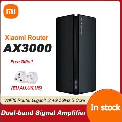 NEW Xiaomi Router AX3000 Mesh Wifi6 2.4G 5.0 GHz Full Gigabit 5G WiFi Repeater 4 Antennas Network Extender Mesh Routers