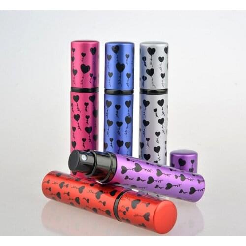 Wholesale 8ml Travel Refillable Aluminum Spray Perfume Bottles Atomizer Empty Cosmetic Container LX1292