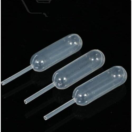 50pcs/100pcs 4ml Mini Plastic dropper Mini Plastic Straw for Liquid or Jam in Tests and House Baking