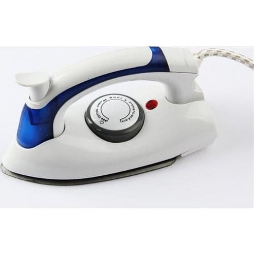 700W Portable Compact Size Foldable Handle Electric Steam Iron Baseplate Steam Iron Handheld Home Travel Use