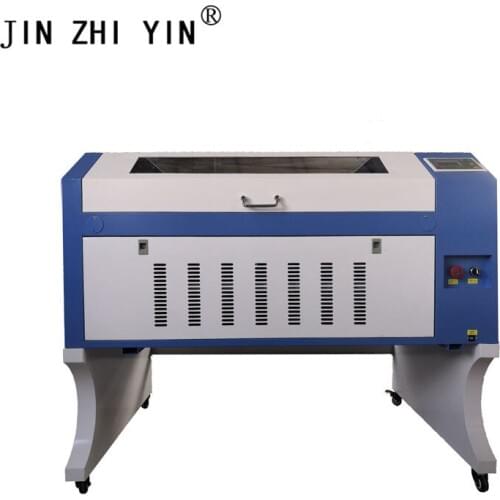 Rotary laser engraving machine mobile laser glass engraving machine wood Ruida 6442S controller 100W W2 reci 600x900mm