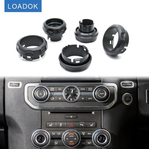 Car Panel Volume Air Conditioning Knobs Switch for Land Rover Discovery 4 LR4 Range Rover Sport Decorative Button Cover