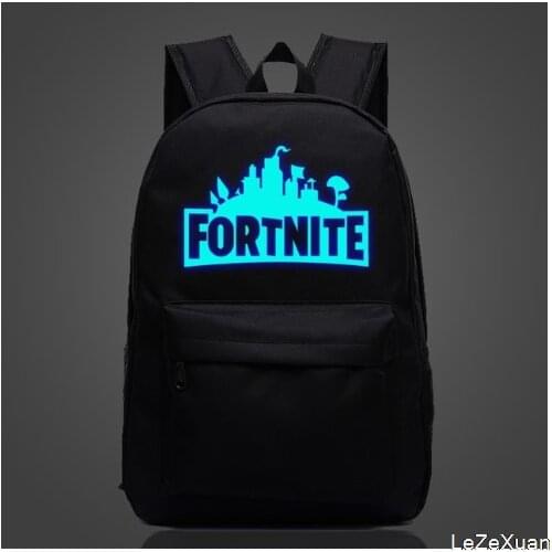 Fortnite Games Backpack Fortnite Luminous Glowing School Bags For Teenagers Unisex Schoolyard Laptop Mochilas Travel Casual Bags